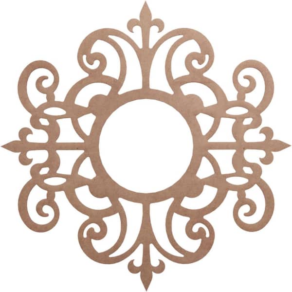 Ekena Millwork 0.25 in. x 40 in. x 40 in. Wood Medallion Moulding
