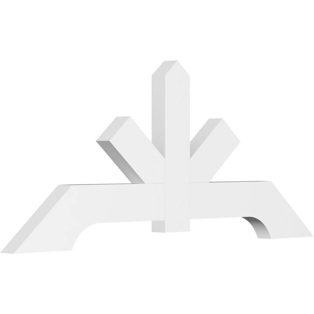 48 in. W x 20 in. H x 2 in. D x 4 in. F, 10/12 Pitch, Vanguard Signature Urethane Gable Bracket, Primed Tan price history on PriceWatchPro