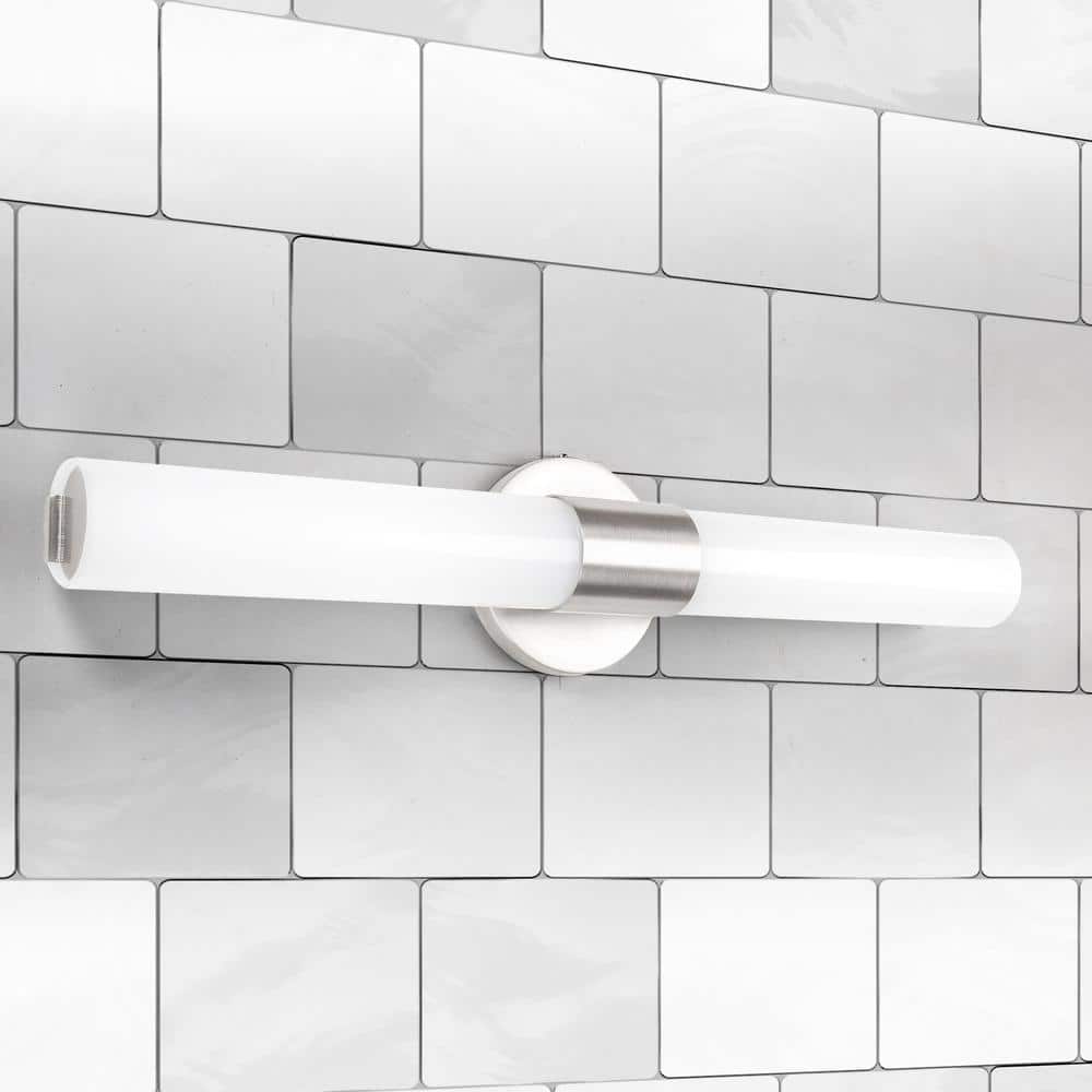Turbo 24'' Brushed Nickel Dimmable LED Vanity Cylinder Light