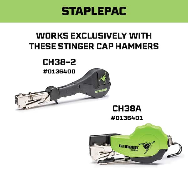 Stinger 3/8 in. StaplePac 2016 per Box 0136420 - The Home Depot