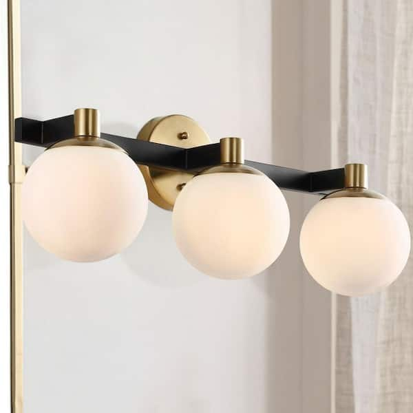 frosted globe vanity light