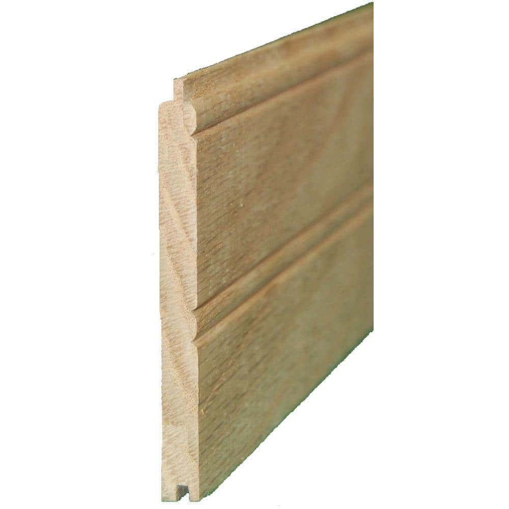 5/16 in. x 3-11/16 in. x 8 ft Knotty Spruce Pine Beaded Planks (6 per pkg/ 