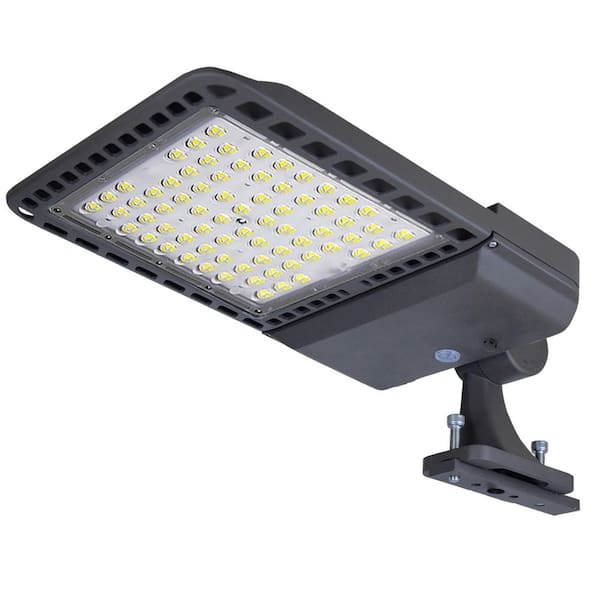 1500-Watt Equivalent 300-Watt Integrated LED Bronze Outdoor Parking Lot Area Light 5000k 39000 Lumens Arm Mount