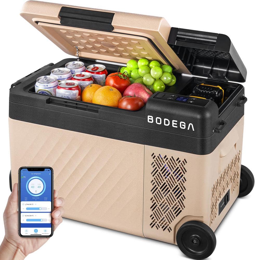 0.78 cu. ft. Outdoor Refrigerator Portable MIni Freezer -4°F - 68°F with App Control Car Fridge -  Aaobosi, UL-C22W