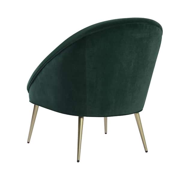 Upholstered Pleat Back Barrel Nordic Armchair Tub Chair Velvet Metallic Leg Sofa 