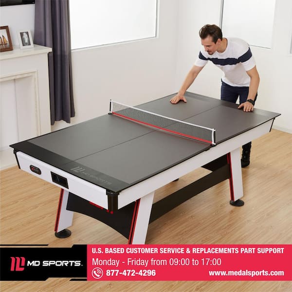 Details about   MD Sports Table Tennis Conversion Top Pre Installed Hinge Folding Tabletop 4 Pc 