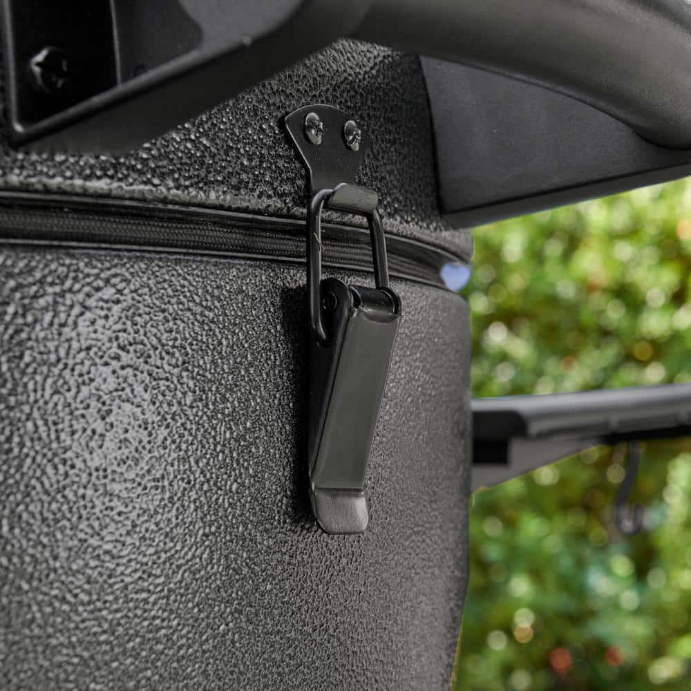 AKORN Graphite Kamado Charcoal Grill and Smoker with Side Shelves