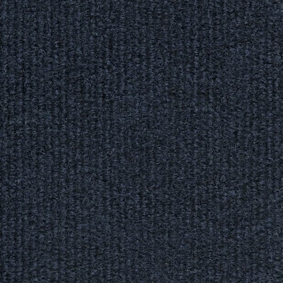 Navy Fabric Non-Pasted Moisture Resistant Wallpaper Roll (Covers 108 Sq. Ft.)
