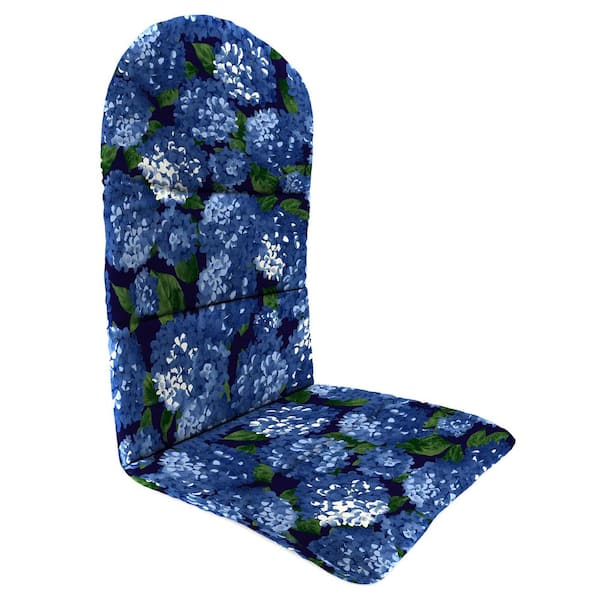 Jordan Manufacturing 20.5 in. L x 49 in. W x 2.5 in. T Outdoor Adirondack Chair Cushion in Hydrangea Midnight