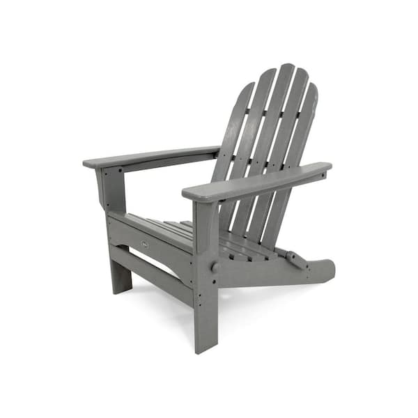 Trex Outdoor Furniture Cape Cod Stepping Stone Folding Plastic Adirondack Chair