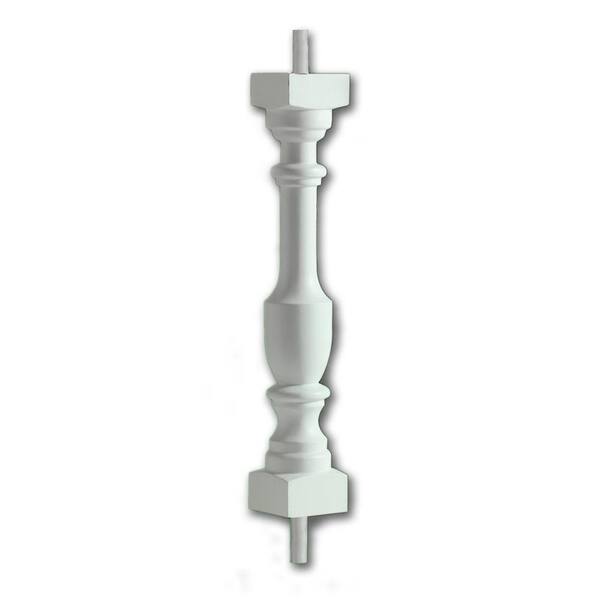 Fypon 18 in. x 3 in. x 3 in. Polyurethane Logan Baluster for 5 in. Balustrade System