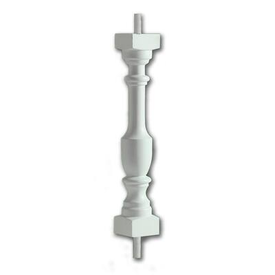 24 in. x 3 in. x 3 in. Polyurethane Logan Baluster for 5 in. Balustrade System