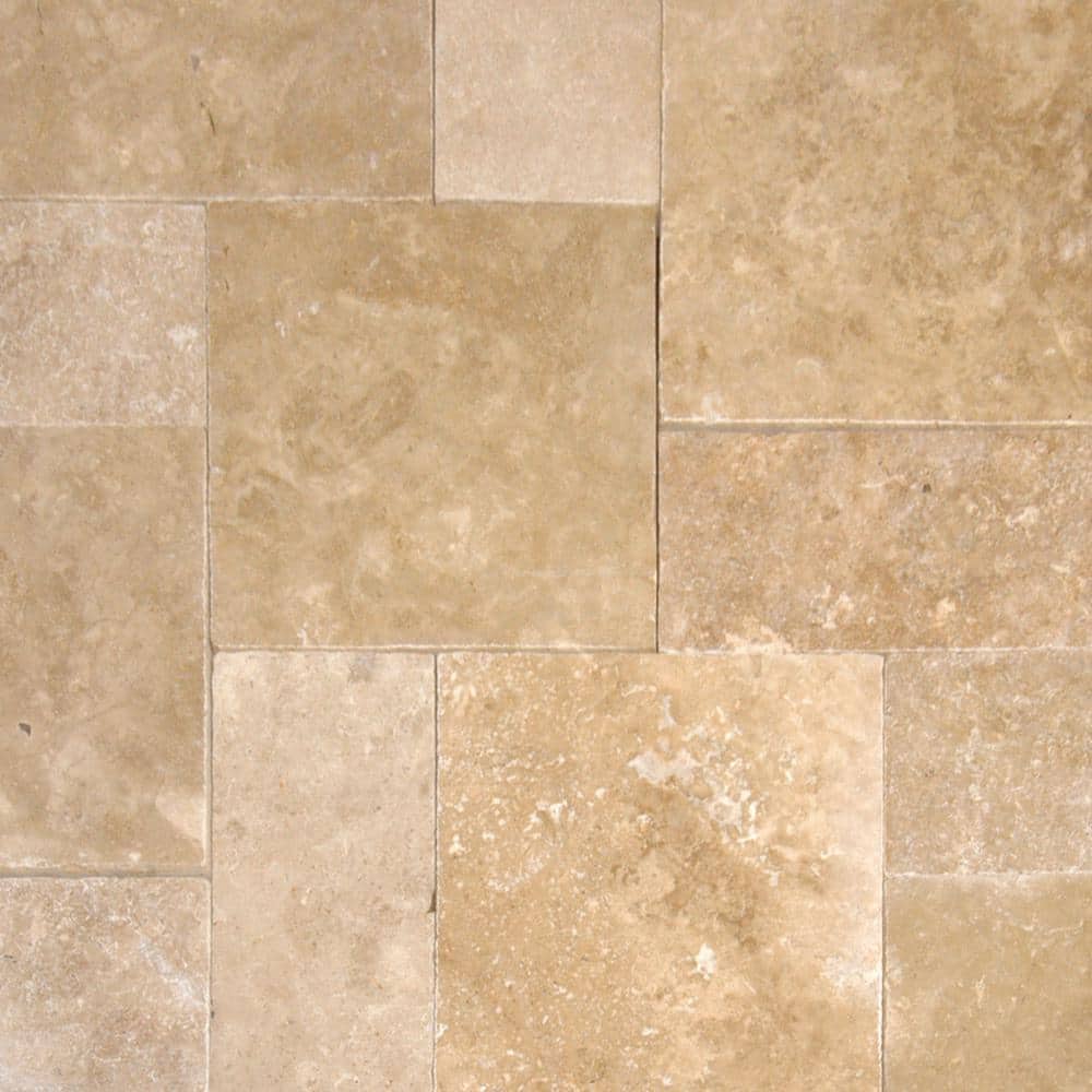 Take Home Tile Sample - Mediterranean Walnut Pattern 6 in. x 6 in. Tumbled Travertine Paver Tile (0.25 sq. ft.) price history on PriceWatchPro