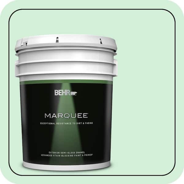 BEHR MARQUEE 5 gal. #460A-2 Tropical Dream Semi-Gloss Enamel Exterior Paint & Primer