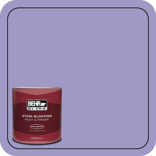 BEHR ULTRA 1 qt. #630B-5 Majestic Violet Extra Durable Flat Interior Paint & Primer
