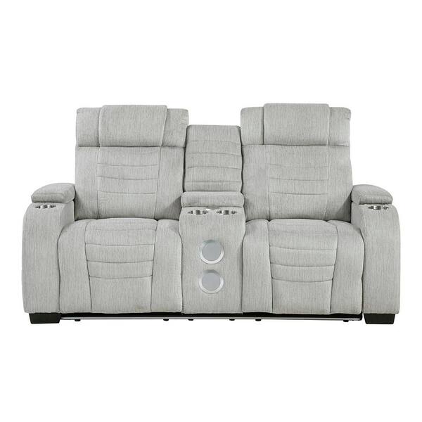 Lazzara Camilla 73 in W Microfiber Fabric 2-Seater Manual Double