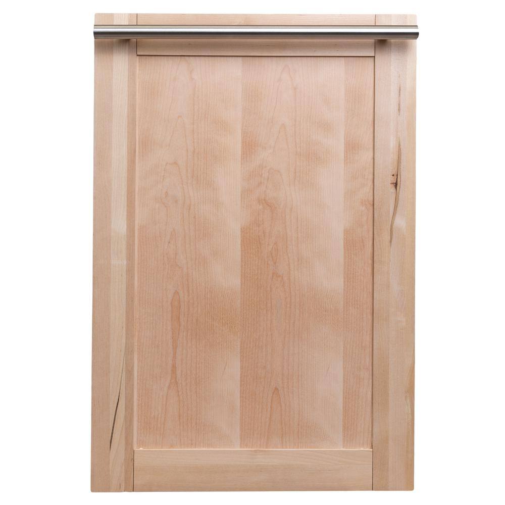 ZLINE Kitchen and Bath ZLINE 18 Compact Unfinished Top Control Dishwasher with Stainless Steel Tub and Modern Style Handle, 52 dBa, Unfinished Woodwith Stainless Steel Tub and Modern Handle