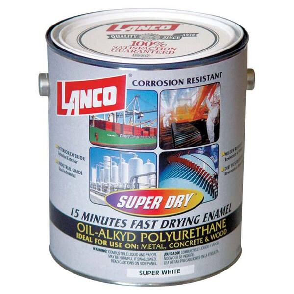 Lanco Super Dry 1 Gal. OilAlkyd Polyurethane SuperWhite Interior