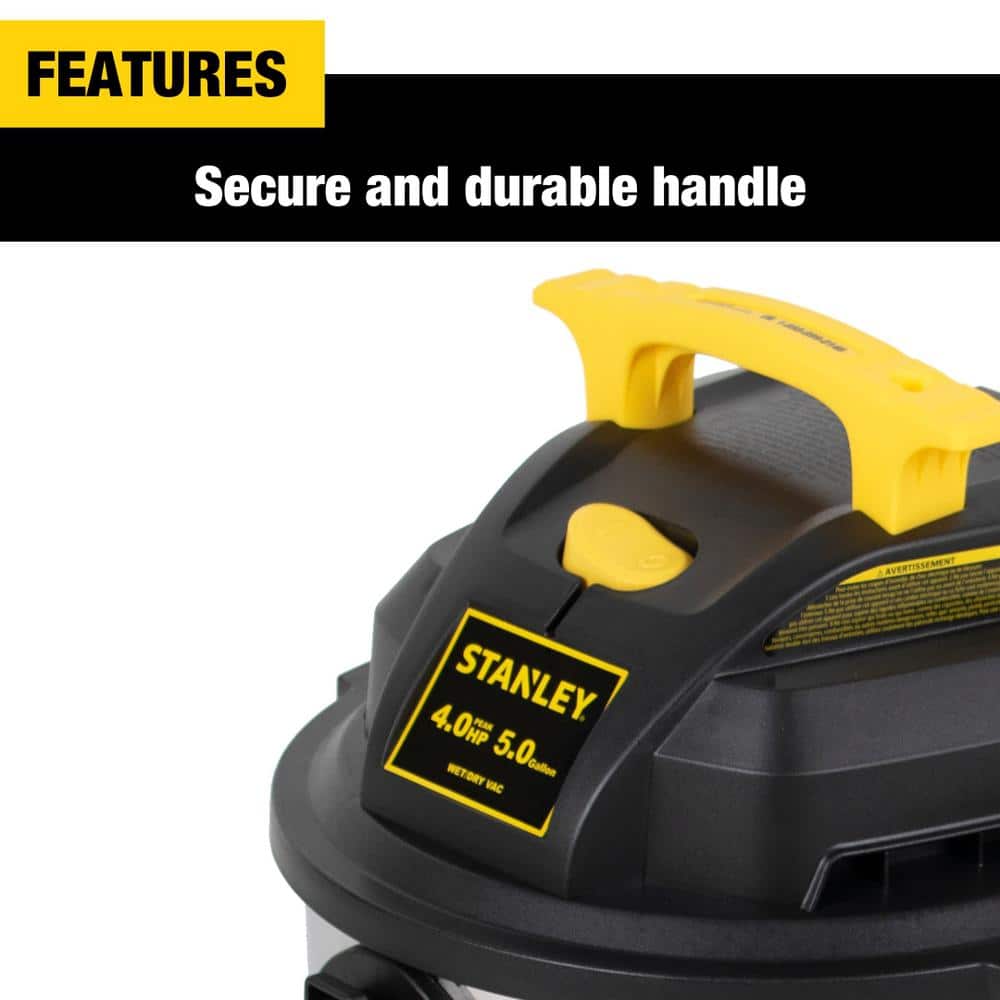 Stanley 5 Gallon Stainless Steel Wet Dry Vacuum with Blower