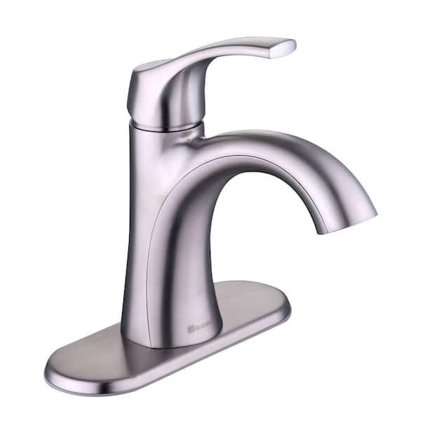 Arnette Single Handle Single Hole Bathroom Faucet in Brushed Nickel