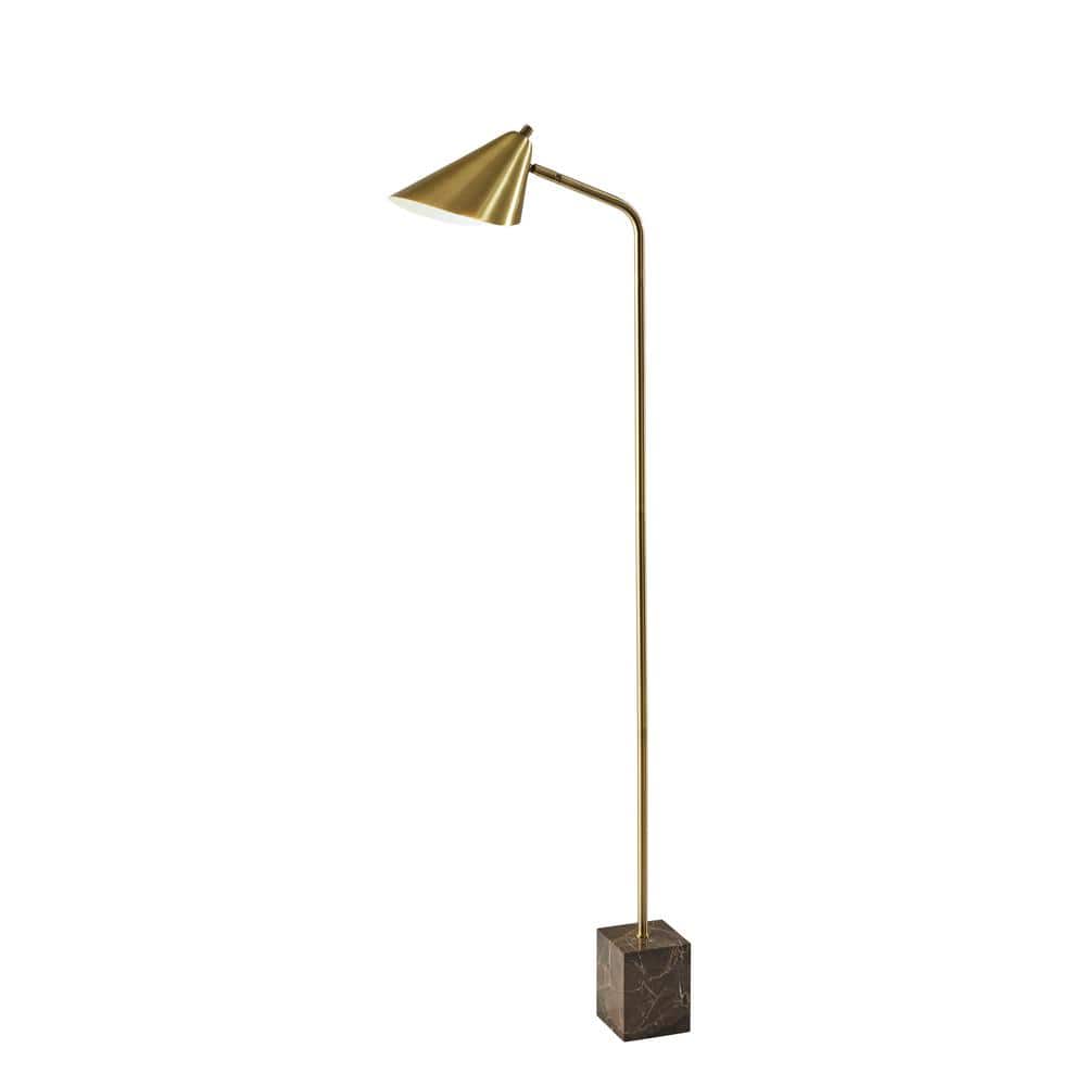 Hawthorne 55 in. 1-Light Antique Brass Bulb Pendant