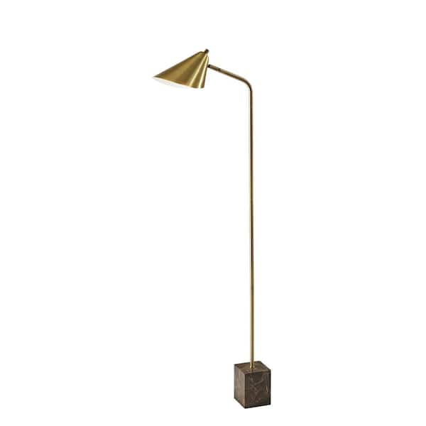 Hawthorne 55 in. 1-Light Antique Brass Bulb Pendant