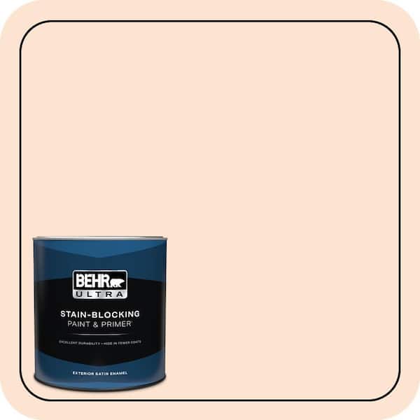 BEHR ULTRA 1 qt. #280C-1 Champagne Ice Satin Enamel Exterior Paint & Primer