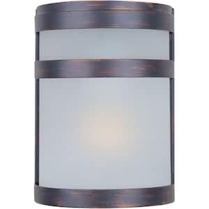 Arc 1-Light Oil Rubbed Bronze Outdoor Wall Lantern Sconce