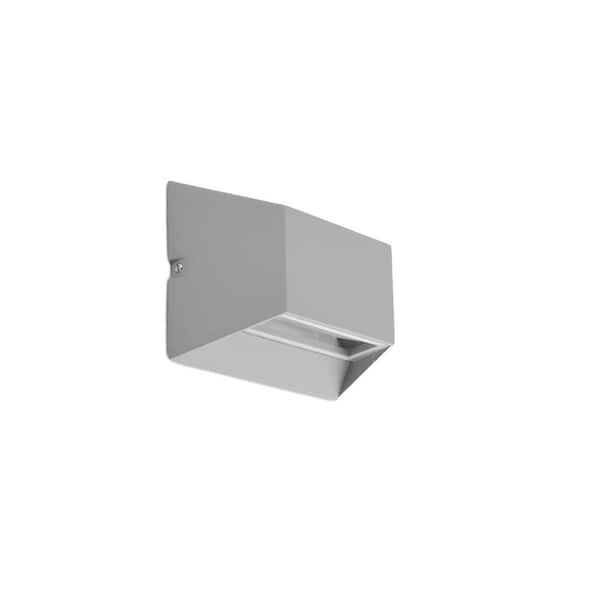 Mediterraneo Pace Silver Cube LED Integrated Outdoor Light