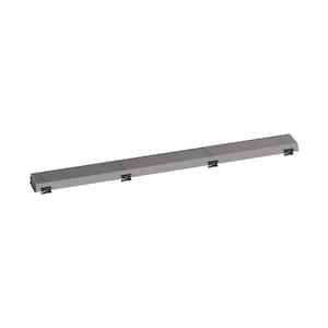 RainDrain Match Boardwalk Stainless Steel Linear Shower Drain Trim for 31 1/2 in. Rough in Brushed Stainless Steel