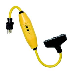 SHOCKBUSTER 2 ft. 12/3 In-Line GFCI Automatic Reset 3-Outlet Cord