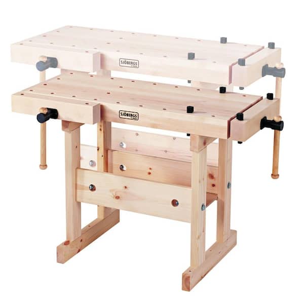 Sjobergs Junior and Senior 35 in. Workbench with 2 Trestles