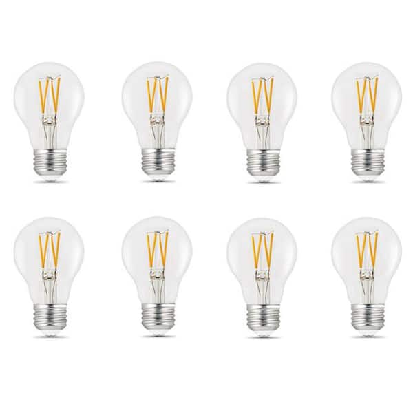 Feit Electric 60 Watt Equivalent A19, Clear Vs Frosted Light Bulbs For Vanity