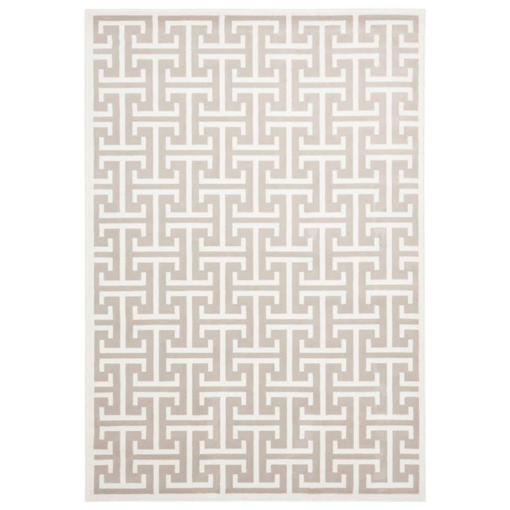 Arto Beige 7 ft. 9 in. x 10 ft. 2 in. Abstract Polypropylene Area Rug