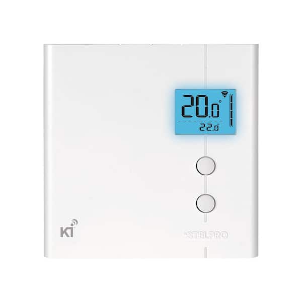 Stelpro KI Z-Wave 7-Day Programmable Wall Thermostat for Electric Baseboard and Convectors in White