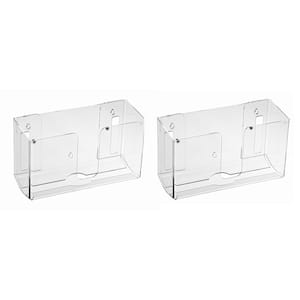 Commercial Acrylic Wall-Mounted Paper Towel Dispenser in Clear(2-Pack )