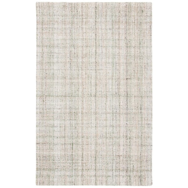 SAFAVIEH Abstract Green/Sage Doormat 2 ft. x 3 ft. Distressed Striped Area Rug