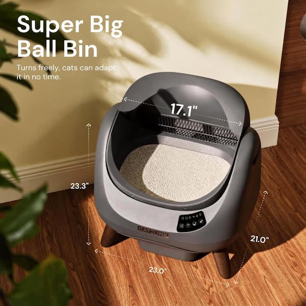 CATLINK Open-X White Open Top Automatic Self-Cleaning Litter Box