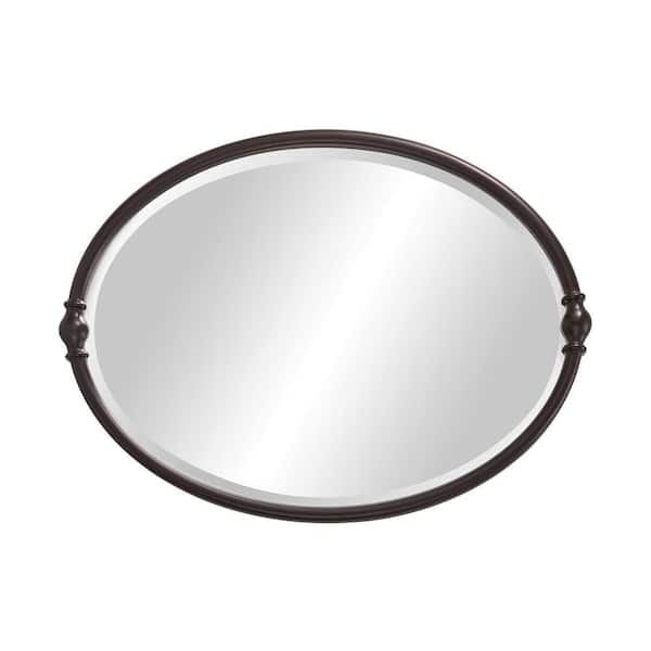 Feiss Medium Oval Oil Rubbed Bronze, Oil Rubbed Bronze Oval Bathroom Mirror