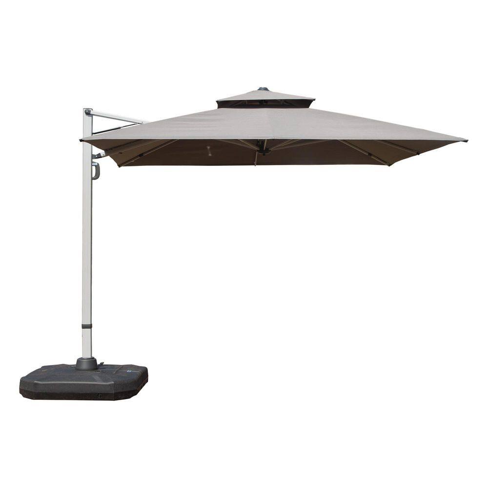 TIRAMISUBEST 9 ft. Aluminum Cantilever Tilt Patio Umbrella