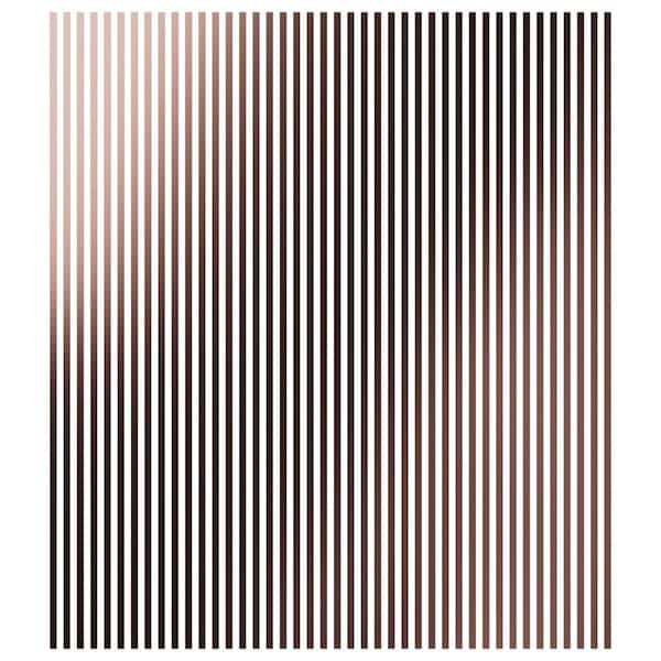 Adjustable Slat Wall 1/8 in. T x 1 ft. W x 8 ft. L Rose Gold Mirror Acrylic Decorative Wall Paneling (42-Pack)