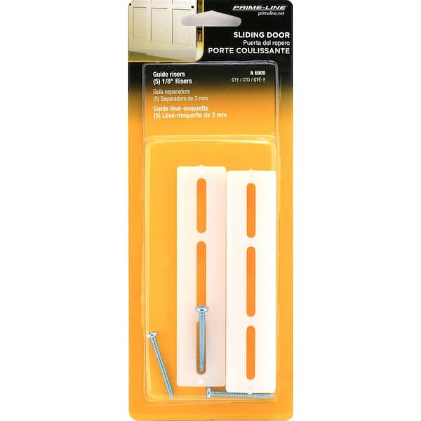 Prime-Line 5/8 in. Nylon By-Pass Door Bottom Guide Carpet Riser N
