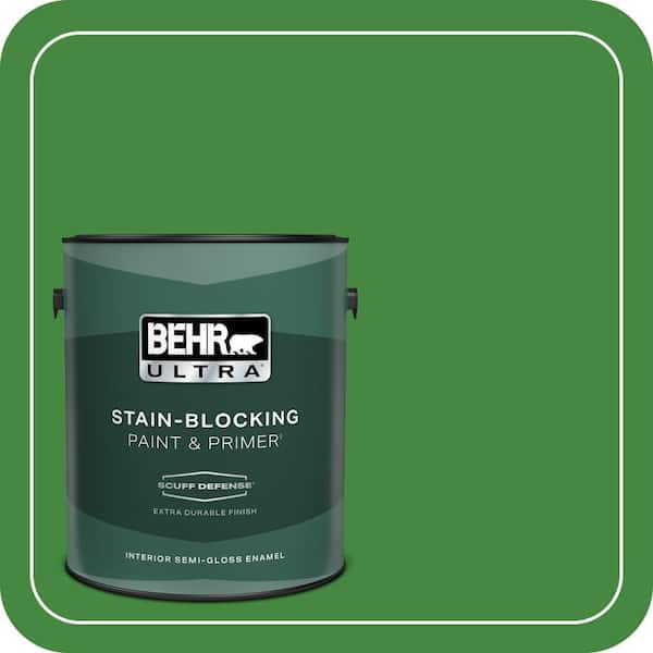 BEHR ULTRA 1 gal. #T12-9 Level Up Extra Durable Semi-Gloss Enamel Interior Paint & Primer