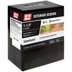 #6 x 1-1/4 in. Philips Bugle-Head Coarse Thread Sharp Point Polymer Coated Exterior Screws (5 lbs./Pack)