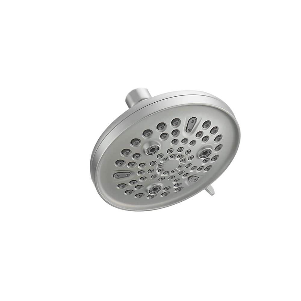 8-Spray Patterns with 2.5 GPM 5.5 in.Wall Mount Rain Fixed Shower Head with 180 Degree Swivel in Brushed Nickel price history on PriceWatchPro