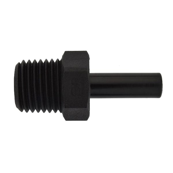 John Guest 1/4 in. Polypropylene Push-to-Connect Stem Adapter Fitting (10-Pack)