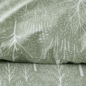 Legends Hotel Misty Grove Wrinkle-Free Sateen Duvet Cover