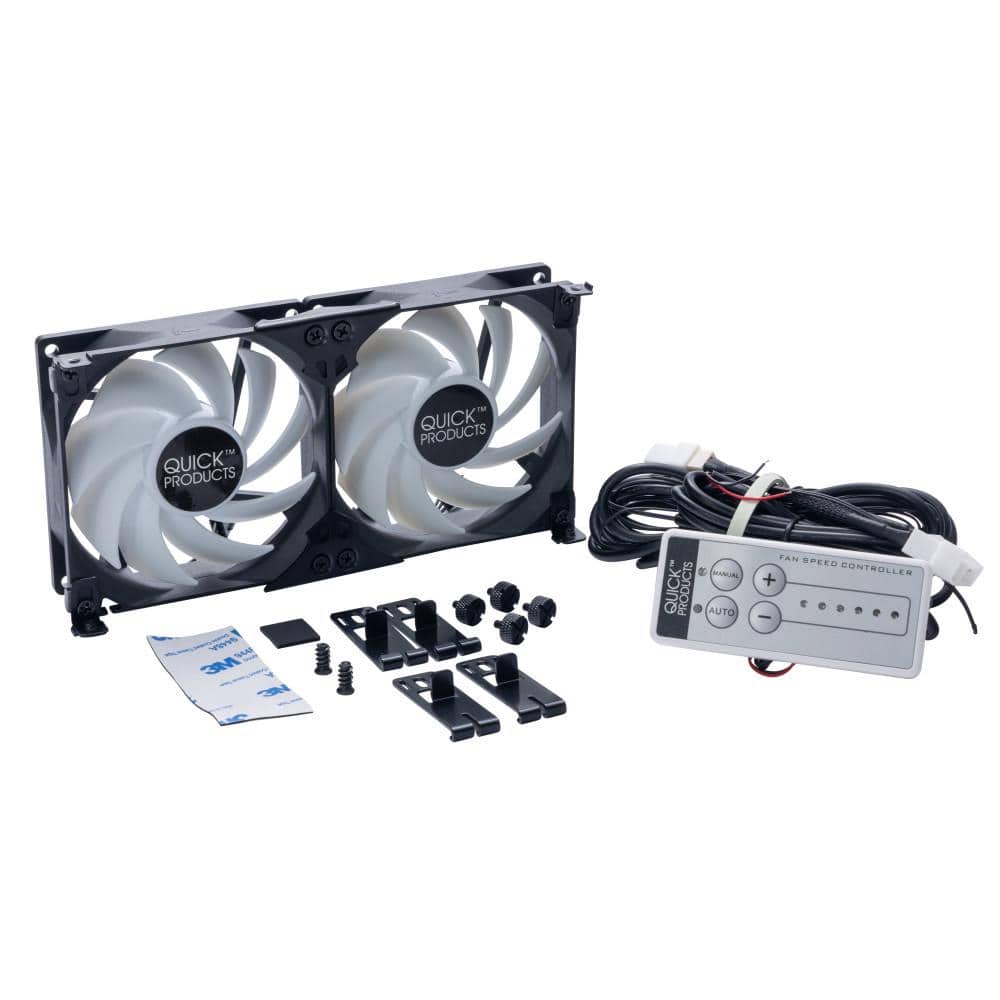 Quick Products RV Refrigerator Vent Cooling Fan - 90mm QP-RFVCF90