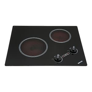 Arctic 21 in. 120-Volt Radiant Electric Cooktop in Black with 2-Elements