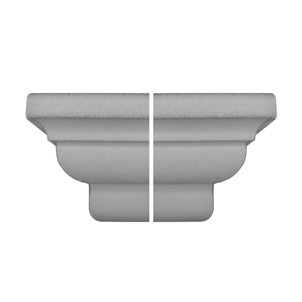 Coraform Spanish C-131 7-3/4 in. x 6-1/2 in. x 6-3/4 in. Gray Composite Sill Corner Moulding (Pair Set)
